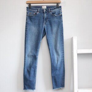 Acne Studios Women's Blue Skinny 5 Dark VTG Mid-Rise Jeans Size 26